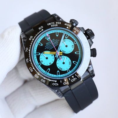 ROLEX Daytona Series 40MM 7500 Movement Blaken Black Dial Wrist Watch